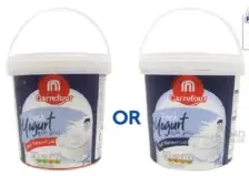 Carrefour plain yogurt full or low fat