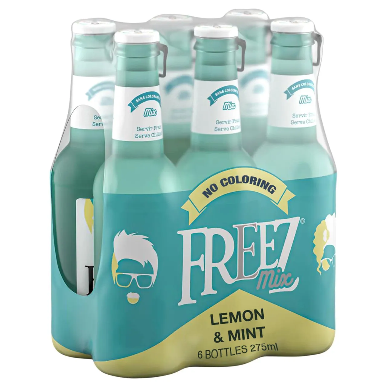 Freez مشروب غازي مشكل بنكهة الليمون والنعناع