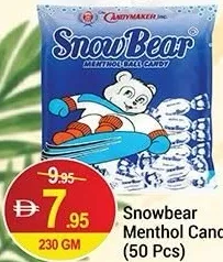 Snowbear Menthol Candy