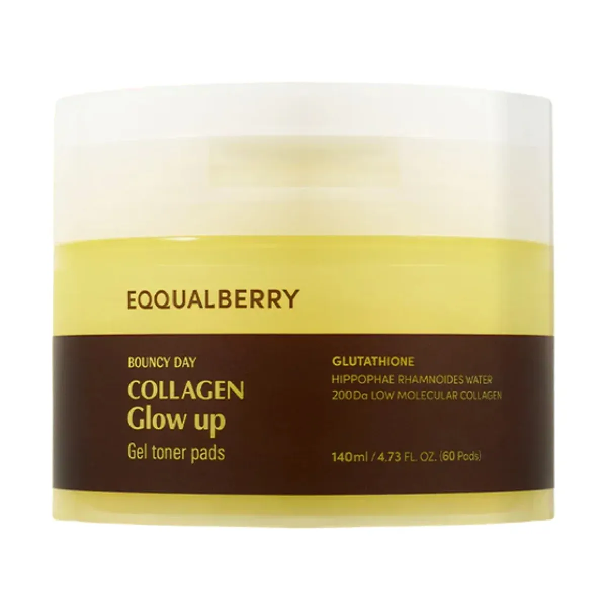 Eqqualberry ضمادات تونر جل الكولاجين للإشراقة 60 Pieces