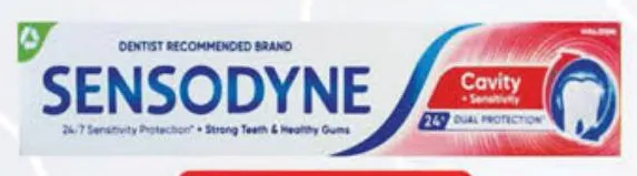 Sensodyne معجون أسنان ضد التسوس والحساسية Cavity+Sensitivity