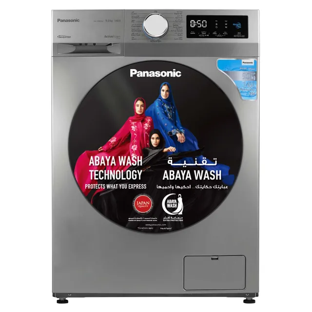 Panasonic Front Load Washing Machine NA-149MG4LAE Silver With Abaya Wash