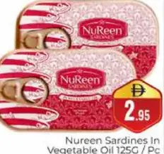 NuReen Sardines In Veg Oil