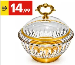 Glass Candy Bowl with Lid