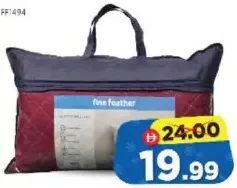 Fine Feather Quilted Color Pillow FF1494