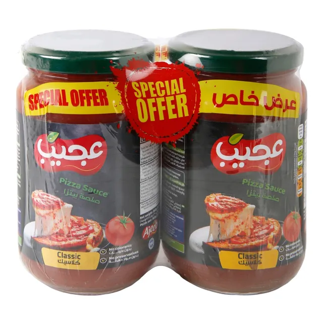 Ajeeb Classic Pizza Sauce Jar, 2
