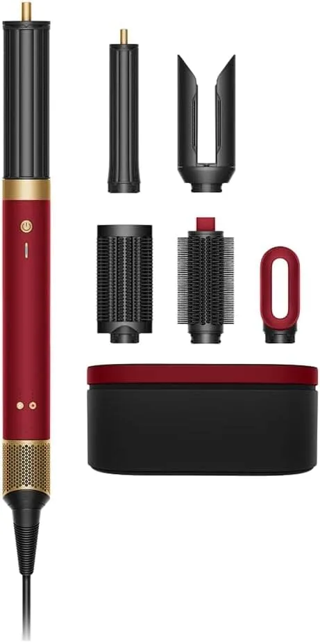 Dyson Airwrap Co-anda 2X Multi-Styler And Dryer - Straight + Wavy (Red Velvet/Gold) - International Version
