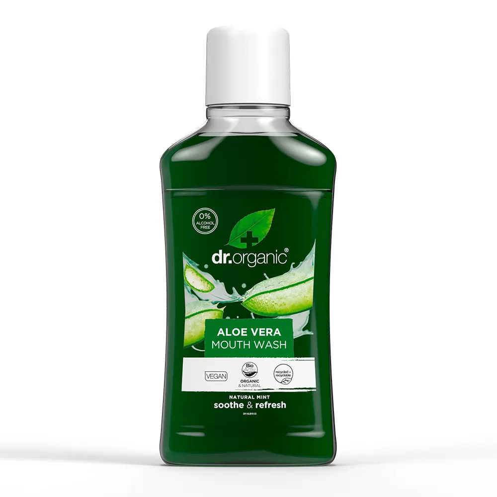 Dr.Organic غسول فم بالألوفيرا