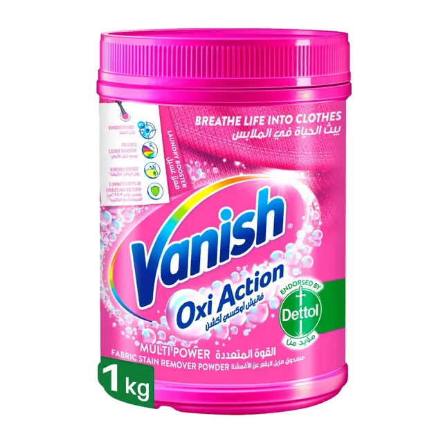 Vanish Laundry Stain Remover Pink Powder