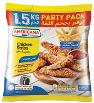 Americana شرائح دجاج مشكلة