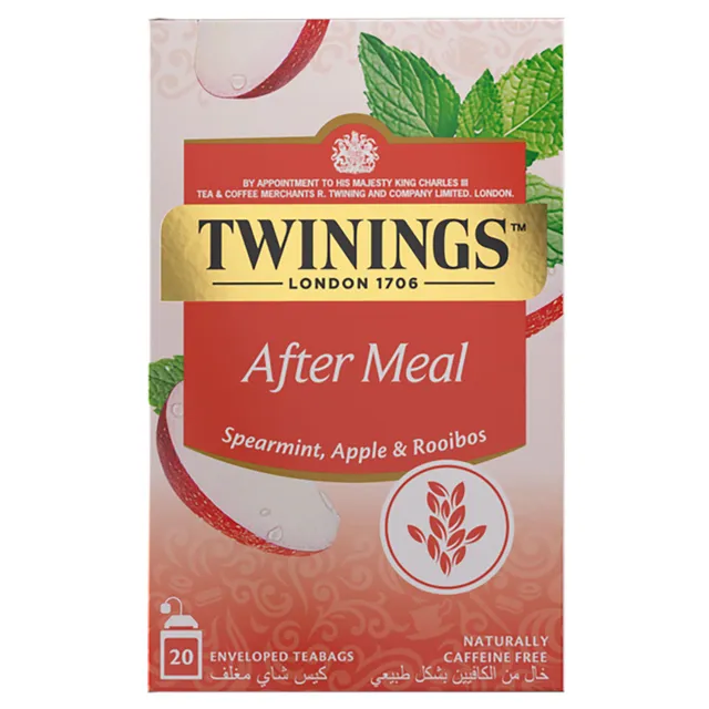 Twinings After Meal Spearmint, Apple & Rooibos Herbal Infusion 20 Tea Bags