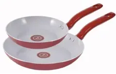 T-Fal مقلاة سيراميك حمراء Simply Cook