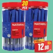 Nataraj عبوة أقلام حبر جاف