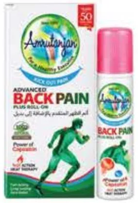 Amrutanjan Backpain Roll On + Fast Relax