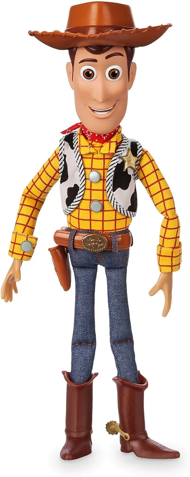 Generic Official Sheriff Woody Interactive Talking Action Figure, Toy Story Cowboy, 35cm/15”, Features 10+ English Phrases, Interacts with Other Toy Story Figures, Suitable for Ages 3+