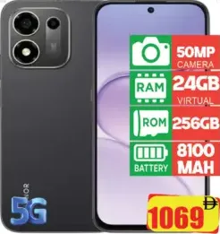 Honor X7Eplus 50MP camera, 24GB virtual RAM, 256GB ROM, 8100mAh
