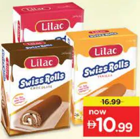 Lilac Swiss Roll Chocolate/Vanilla/Strawberry