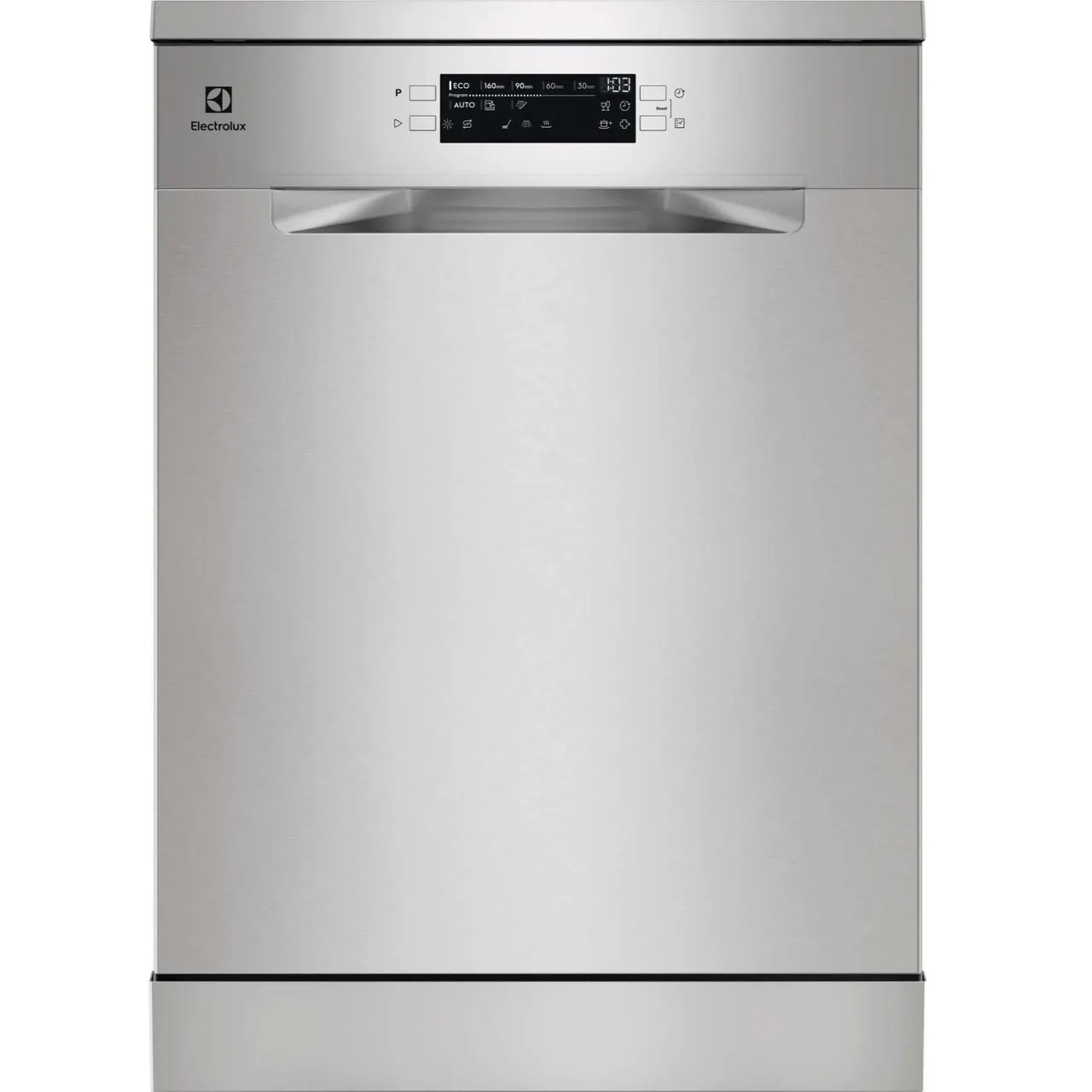 Electrolux غسالة أطباق قائمة بذاتها 14 طقم 60cm، 8 برامج، موتور انفرتر، أوتوماتيك بالكامل مع تقنية AirDry، وتعقيم إضافي وبرنامج اقتصادي، SatelliteClean، فضي، ESM48311SX