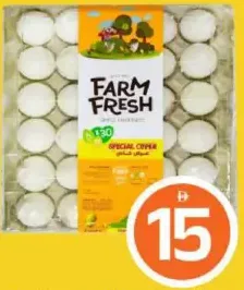 Farm Fresh البيض الأبيض متوسط الحجم