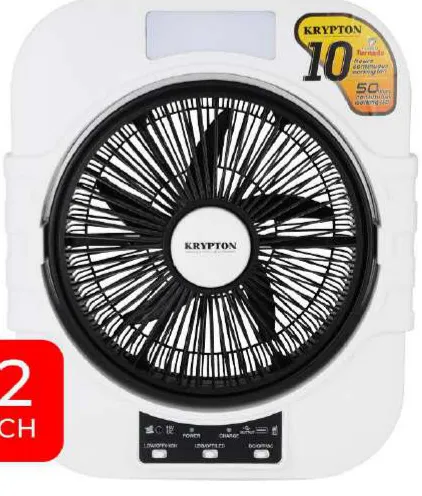 Krypton Rech Box Fan 5Blade