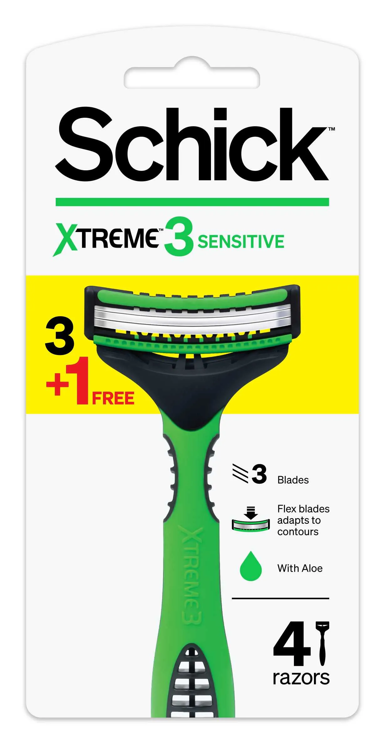 Schick Xtreme3 Sens 3+1