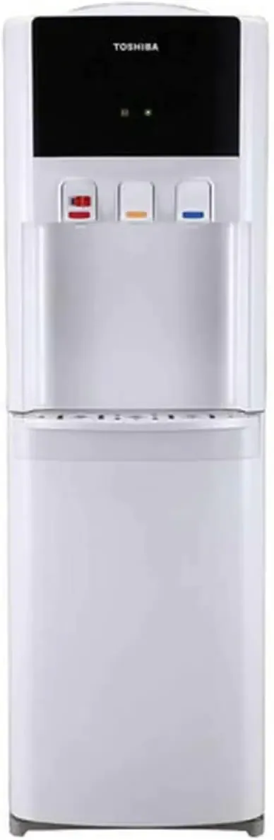 toshiba 3 Tap Top Loading Water Dispenser, White Model, RWFW1766TU -1 Year Full & 5 Year Compressor Warranty