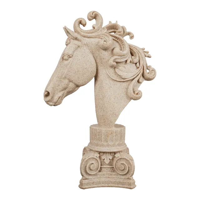 Maple Leaf Home CH Horse Ceramic Figurine, Ceramic, QMH19070-9A