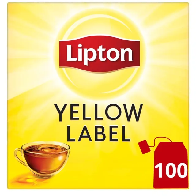 Lipton Yellow Label Black Tea Value Pack 100 Tea Bags