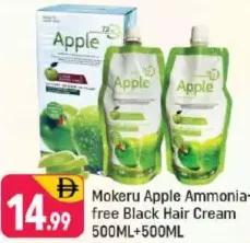 Mokeru Ammonia-free Black Hair Cream Apple