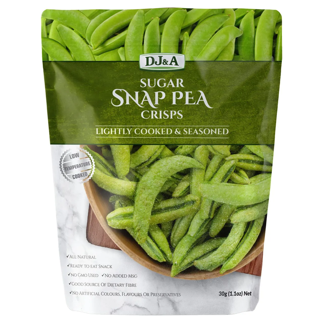 Dj&A مقرمشات البازلاء الحلوة
