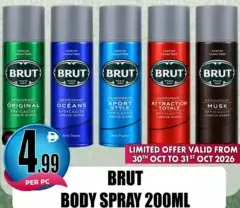 Brut Body Spray