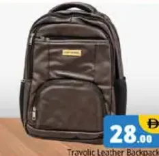 Travolic Leather Backpack