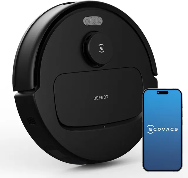 Ecovacs Deebot N20E Robot Vacuum Cleaner with Mop, 10000Pa Strongest Suction Robotic Vacuum, Anti-Hair Tangle, 350 Minutes Runtime, 20 mm Door Threshold Climbing, TrueMapping Intelligent Path Planning