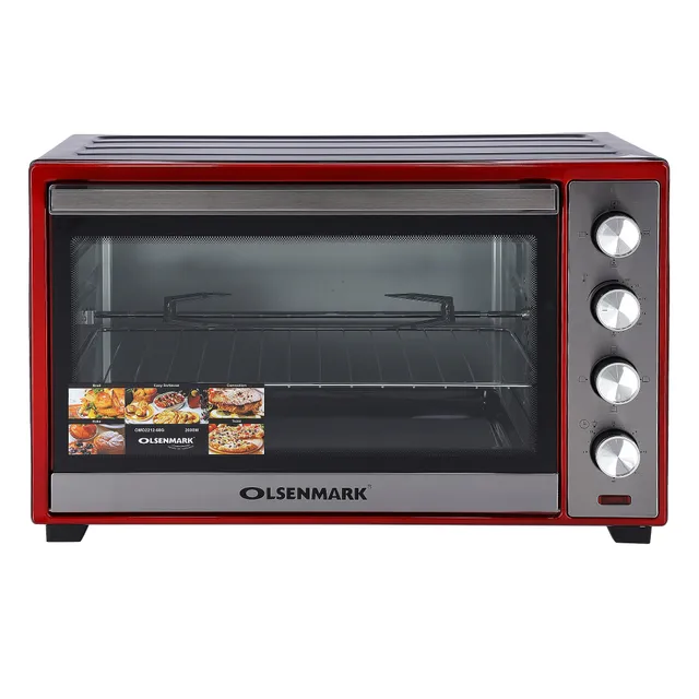 Olsenmark OMO2212 Electric Oven with Convection and Rotisserie, - 60 Minutes Timer with Bell Ring - Adjustable Temperature - 2100W Power