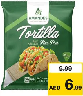 Amandes Plain Flour Tortlla
