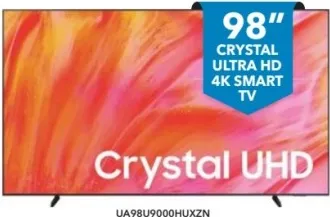 Samsung Crystal Ultra Hd 4K Smart Tv UA98U9000HUZXN