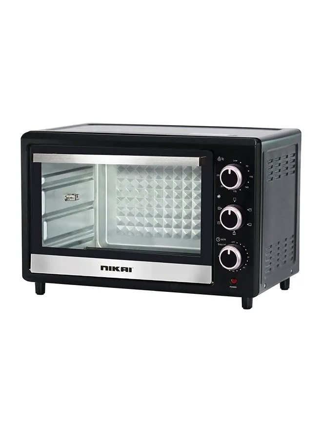 Nikai فرن كهربائي 1500W موديل NT655N2/ NT655RX2 أسود