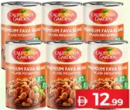 California Garden Canned Fava Beans, Plain Medammas, Multipack