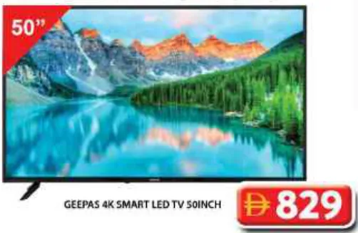 Geepas 4K Smart Led Tv 50Inch
