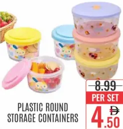 Plastic Round Storage Containers