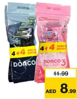 Dorco Pace3 Plus Men/Women Dispsbl Razor