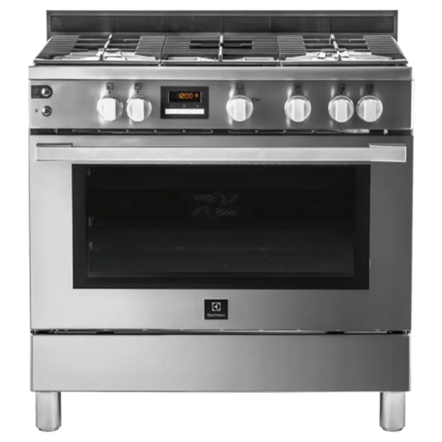 Electrolux 90cm UltimateTaste 700 Gas Cooker EKG9241Z7X, Stainless Steel, 5 Burners