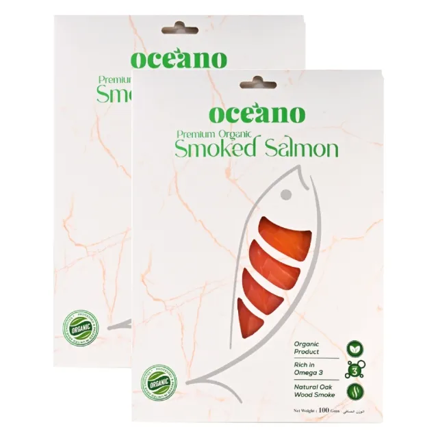 Oceano سلمون مدخن عضوي