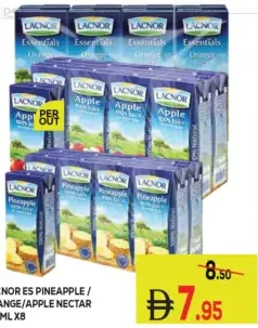 Lacnor Es Apple/ Pineapple/ Orange Nectar