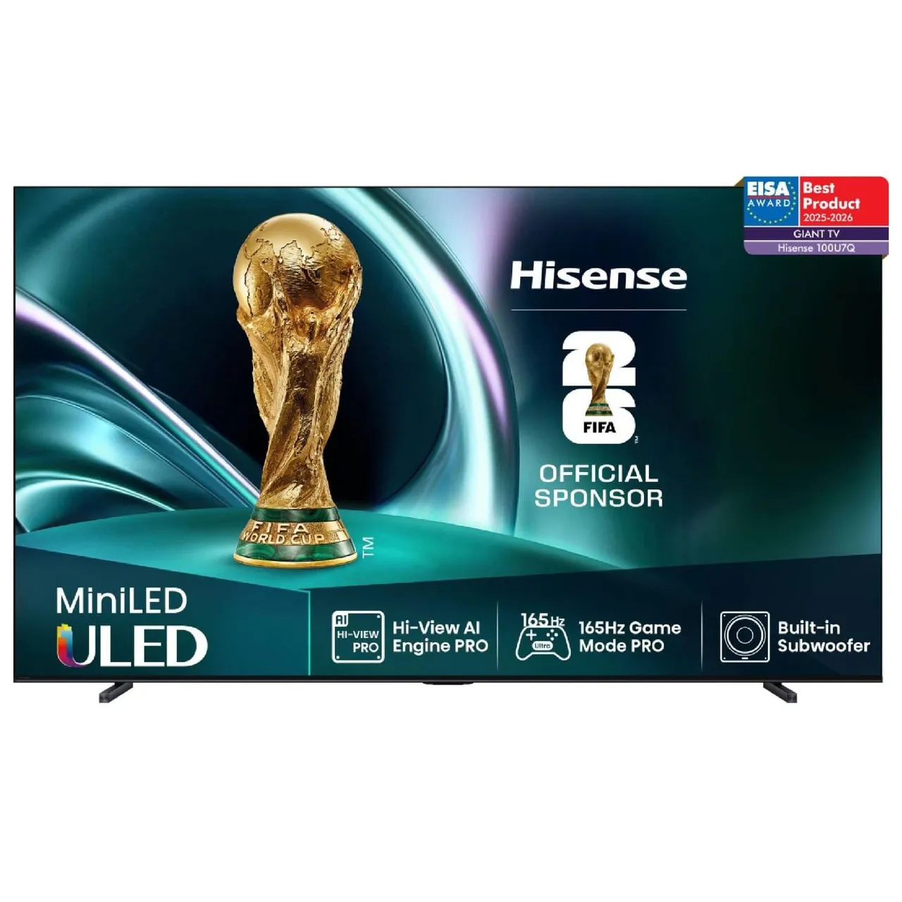 Hisense تلفزيون ULED ذكي Mini مقاس 100 بوصة بدقة 4K، 100U7Q