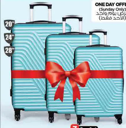 ABS 4Wheel Hard Trolley Assorted