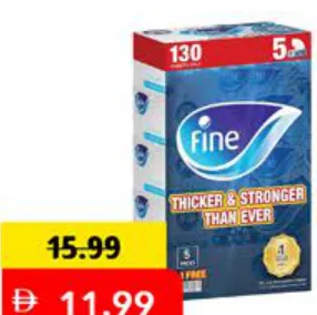 Fine مناديل وجه