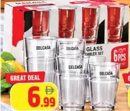 Delcasa Glass Tumbler Set