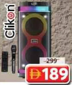Clikon صندوق حفلات قابل لإعادة الشحن