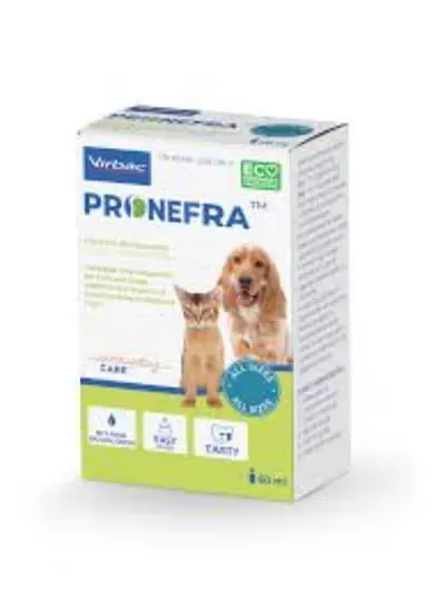 virbac Pronefra معلق فموي لدعم الكلى مكمل للقطط والكلاب بتركيبة بروتين السمك من Varmacy